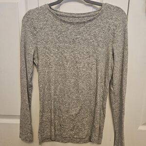 a new day Light Heather Gray Long Sleeve Crewneck Top